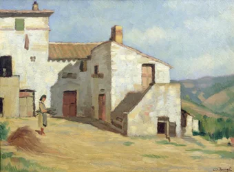 Peasant woman on the farm